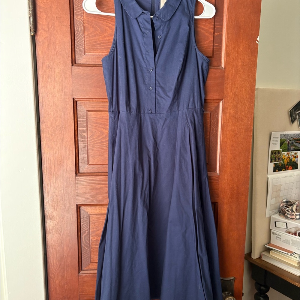 Gal Meets Glam Navy Midi Dress